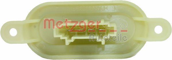 Résistance, pulseur d'air habitacle (Élément de commande, chauffage/ventilation) METZGER ref. 0917256